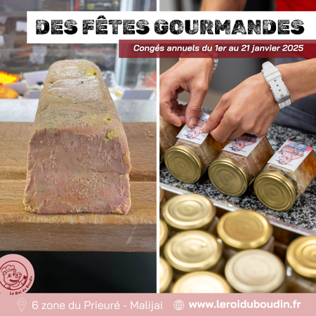 Pour des moments gourmands, place aux incontournables du Roi du Boudin.