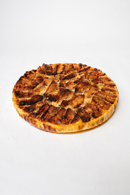 Tarte au boudin noir aux pommes