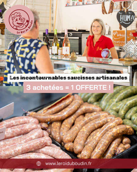 Saucisses artisanales en promo