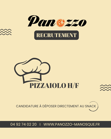 Panozzo recrute pizzaiolo !