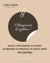 NouvelleHorairesChezLizon