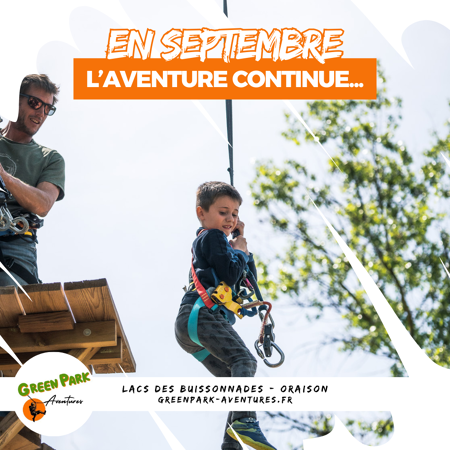 🍂 En septembre, l'aventure continue au Greenpark Aventures ! 🌳