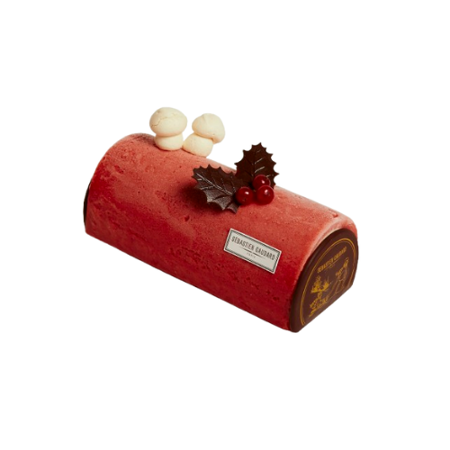 Bûche glacée vanille fraise 6/7p (sans gluten)
