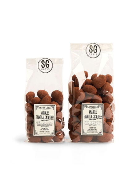 Amandes gianduja cacaotées
