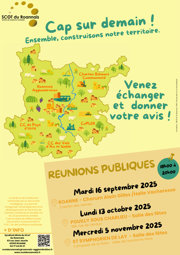 Aménagement du territoire : cap sur 2050 avec le SCoT du Roannais