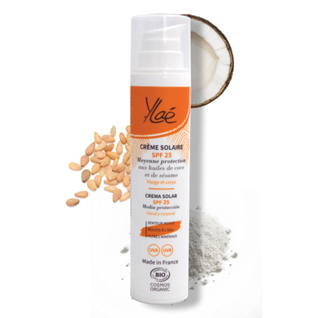 CREME SOLAIRE moyenne protection aux huiles de coco et de sésame 