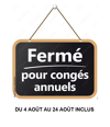 En congés annuels
