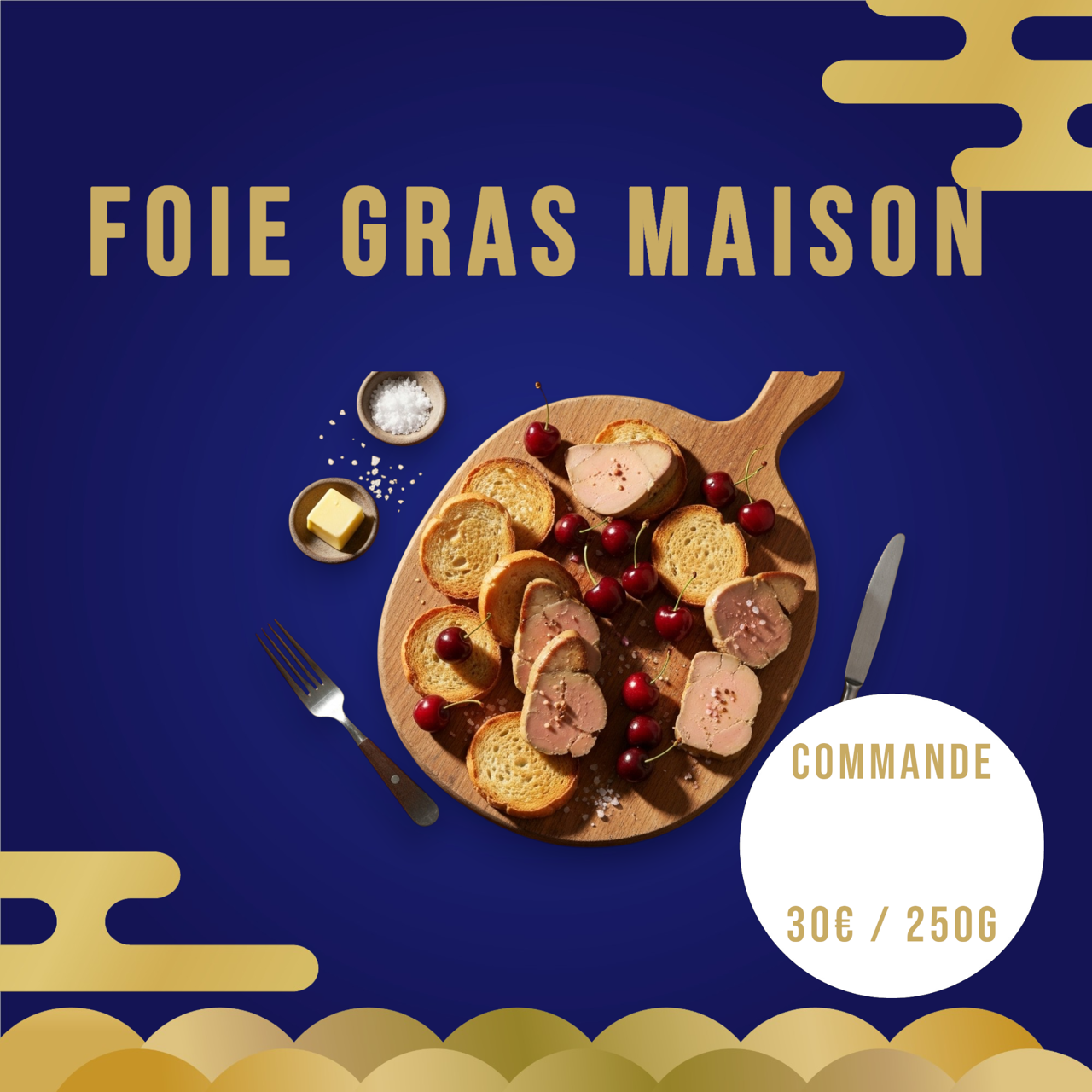 🎉 Préparez vos papilles pour un festin à couper le souffle avec notre foie gras maison, concocté avec amour pour sublimer vos fêtes ! 🍽️ Disponibles en commande pour un réveillon mémorable. Passez commande dès maintenant et régalez vos proches !