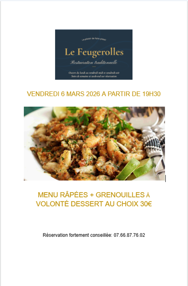 Soirée Grenouilles