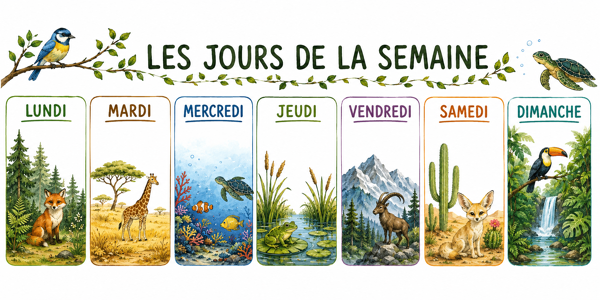 Les jours de la semaine : nature
