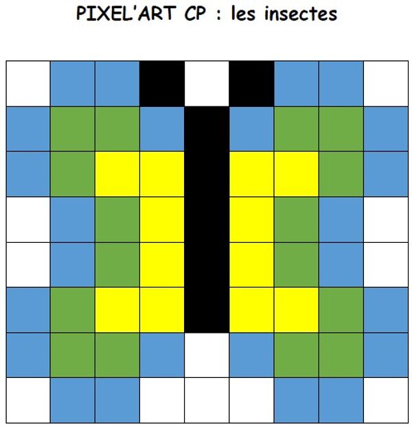 Pixel'art les insectes
