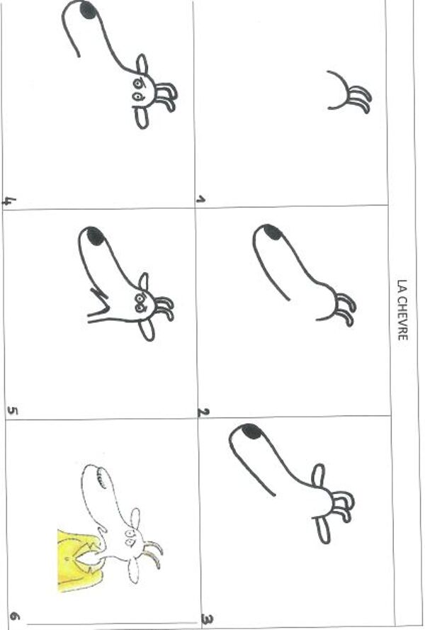 Dessins par étapes : le loup sentimental