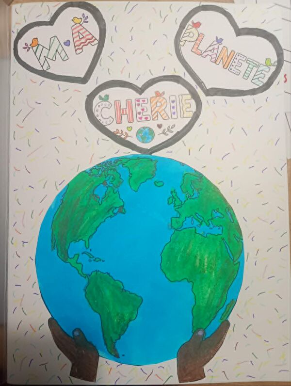 Déco cahier de vie thème planète