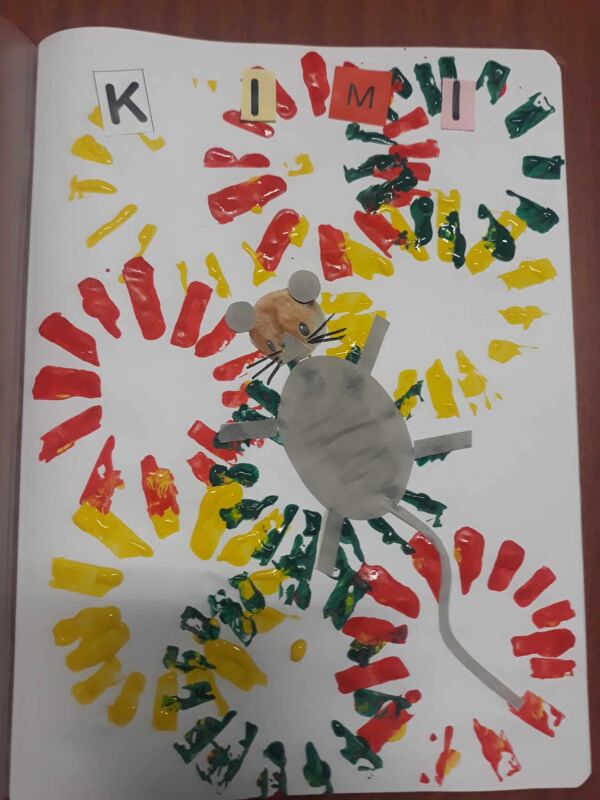 24 petites souris vont à l'école : couverture cahier de vie