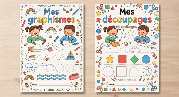 Pages de garde : graphismes/ découpages