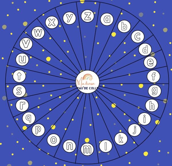 L'alphabet dans l'espace