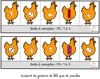 Boites à compter : poule rousse