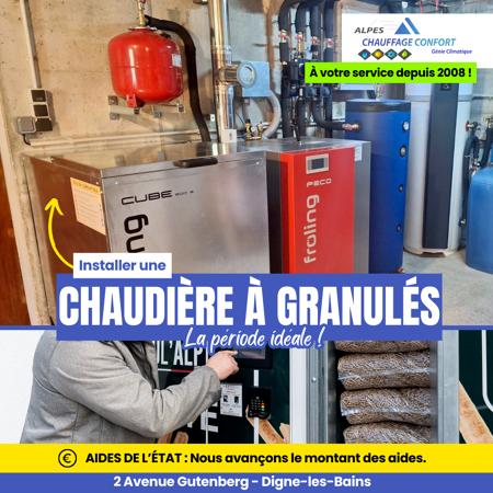 Meilleur moment pour installer une chaudière à granulés