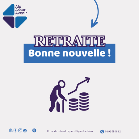 📢 Bonne nouvelle pour les retraités !