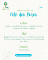 Menu spécial Fête des Pères
