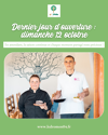 Dernier jour d'ouverture : dimanche 12 octobre 2025.