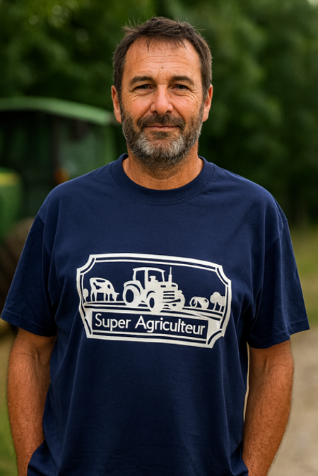 👕 T-shirt homme  « Super Agriculteur »