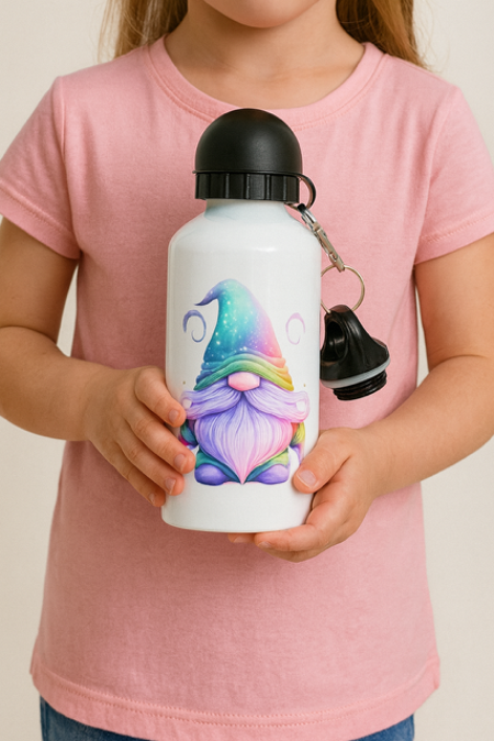 🍄✨ Gourde Aluminium « Gnome Malicieux » 💦