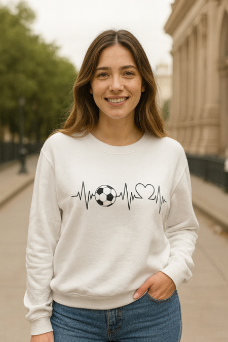 Pull femme "Ligne de vie : football" 