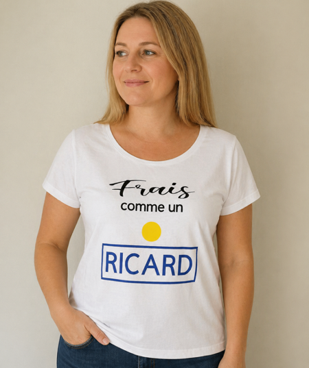 👕🍹 T-shirt femme « Frais comme un Ricard » ✨