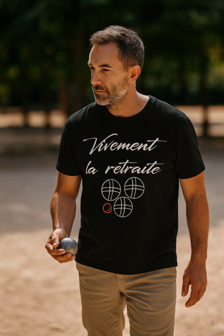 T-shirt homme "Vivement la retraite