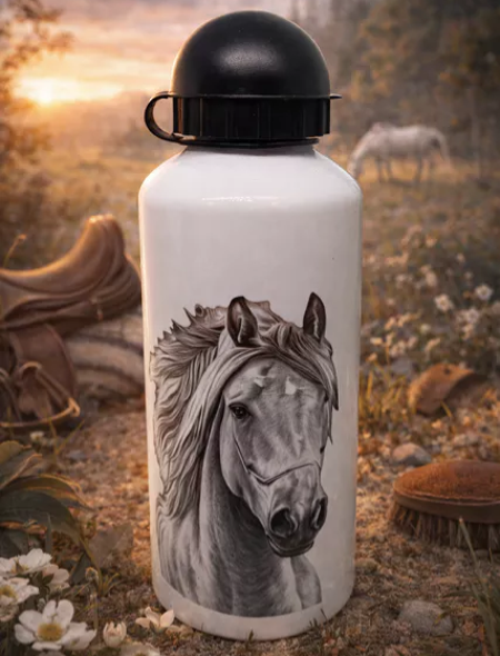 🐴 Gourde aluminium “Cheval illustré”