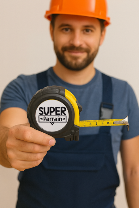 📏 Mètre ruban « Super Parrain »