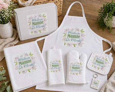 🎁💖 Coffret Cadeau « Meilleure mamie du monde » ✨