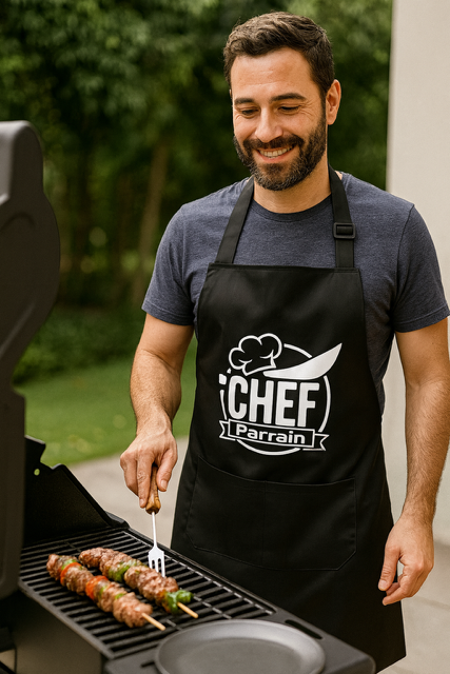  Tablier « Chef Parrain » – Le godfather des fourneaux