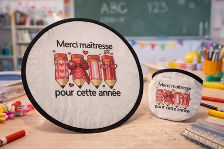🪭 Éventail pliant « Merci maîtresse pour cette année »