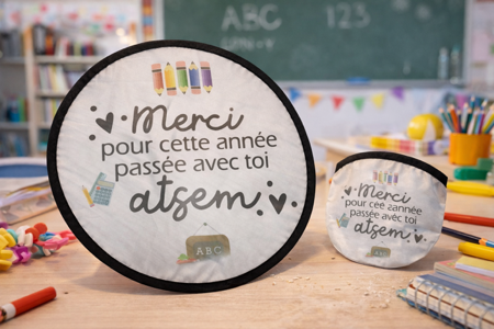 🪭 Éventail pliant « Merci pour cette année passée avec toi ATSEM »