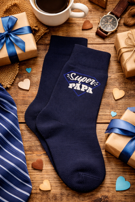 🧦 Chaussettes homme « Super Papa » - model 2