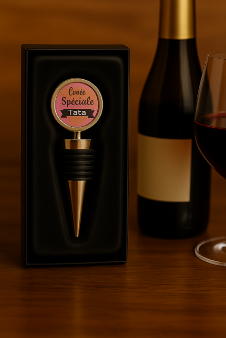 Bouchon de bouteille en acier “Cuvée spéciale tata” 