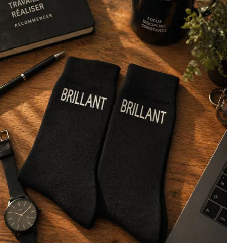 🧦 Chaussettes homme – « Brillant »