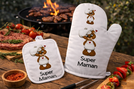 Gant + manique – Super maman