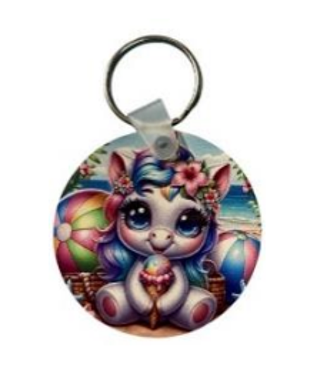 Porte-Clés Licorne en MDF