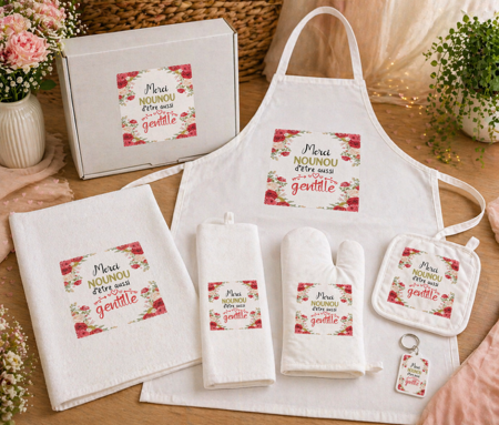 🎁💖 Coffret Cadeau « Merci nounou d’être aussi gentille » ✨