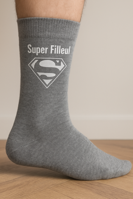  Chaussettes Homme « Super filleul » 