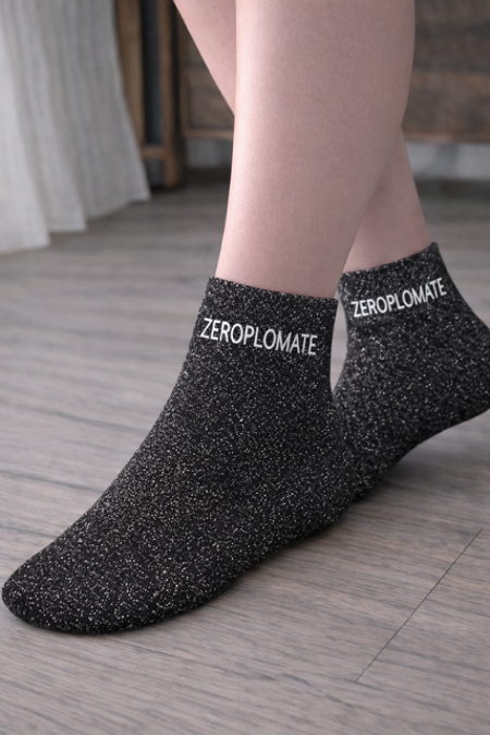 Chaussettes à paillettes « Zéropolomate » ✨🧦😂