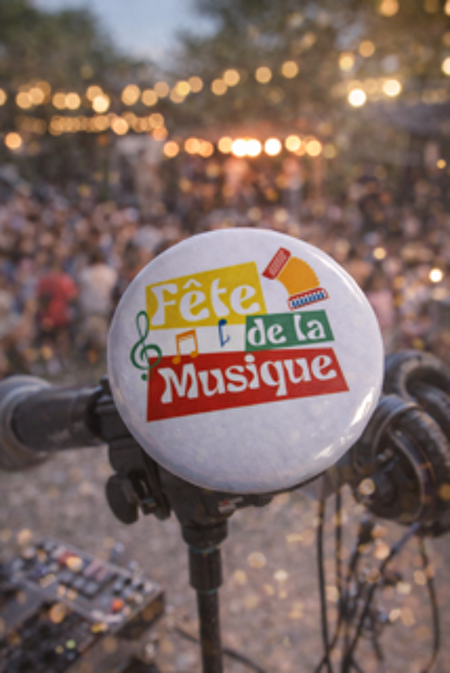 🎉 Badge « Fête de la musique – Modèle 2 » 
