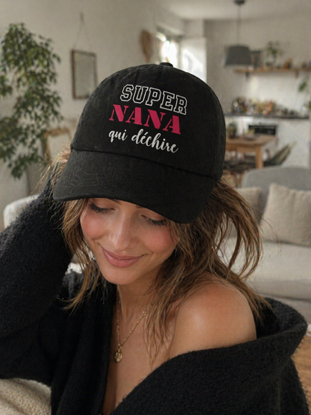 Casquette femme personnalisée « Super Nana qui déchire » 😎✨