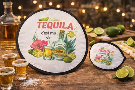 🪭 Éventail pliant « Tequila c’est ma vie »