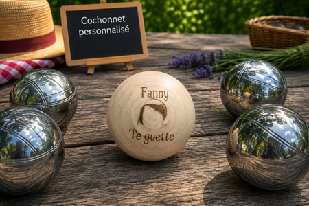 Cochonnet personnalisé "Fanny te guette" 🐷😂