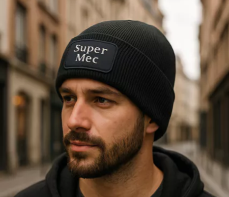 🧢 Bonnet homme « Super Mec »