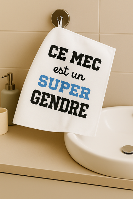 Essuie-mains “Ce mec est un super gendre” 